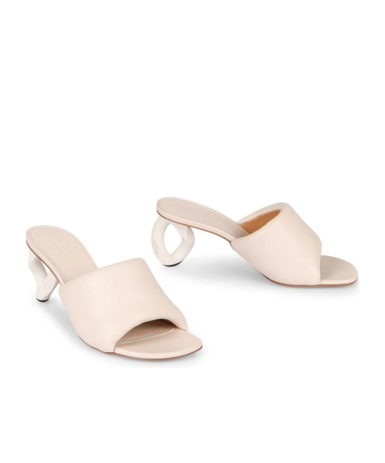 Jw Anderson Open-toe High-heeled Sandals In White