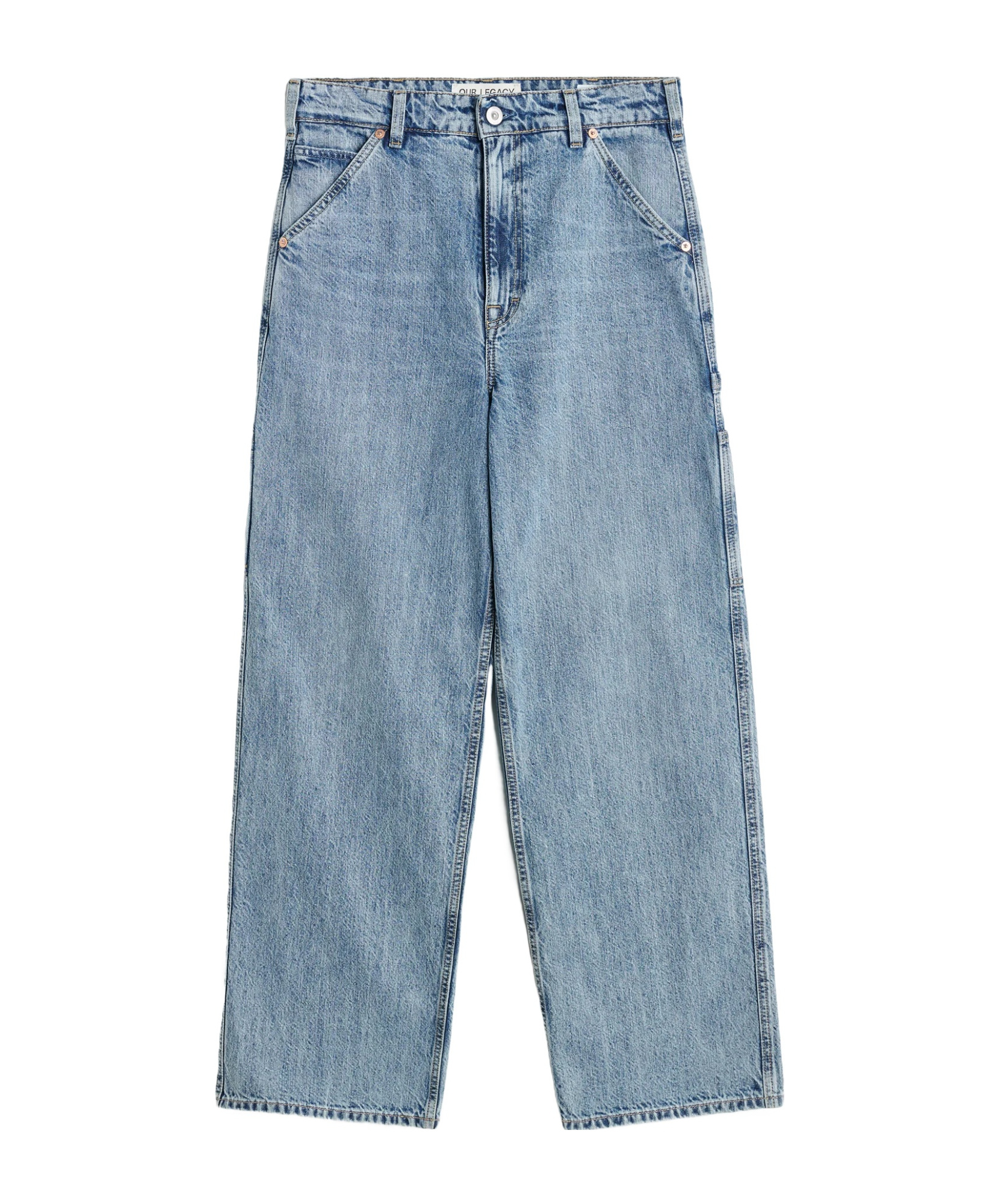 Our Legacy High-rise Wide-leg Jeans In Blue