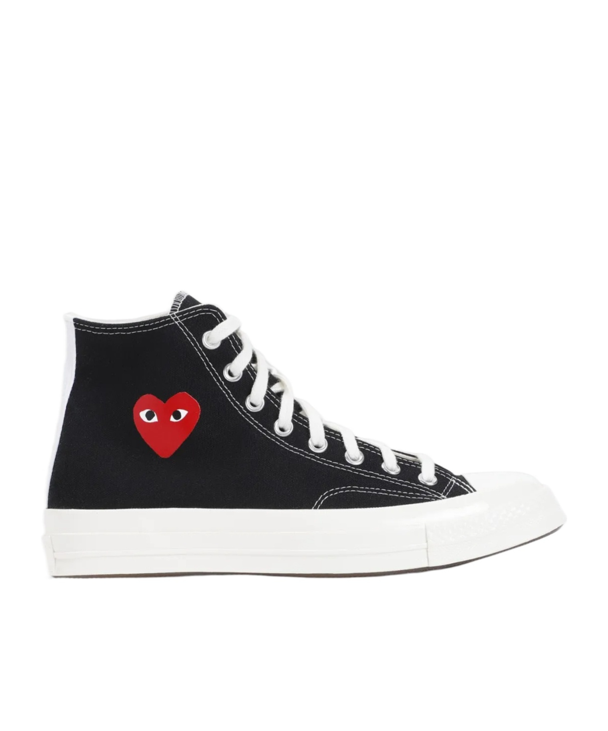 Comme Des Garçons Play X Converse X Converse Chuck Taylor 70 Single Heart Sneakers In Black