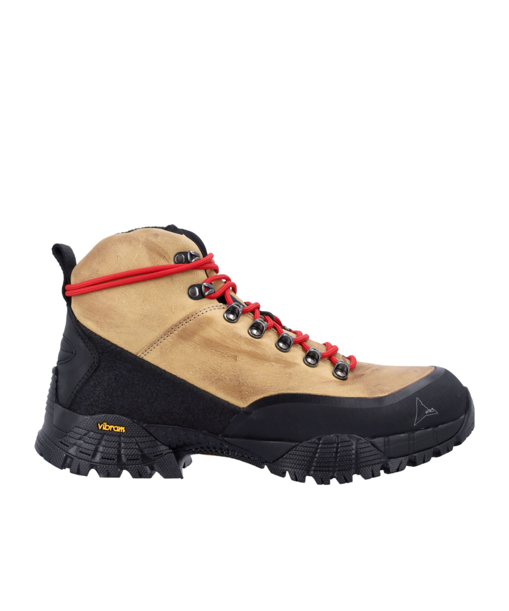 Roa Short Boots Lace-up Metal Eyelets In Brown