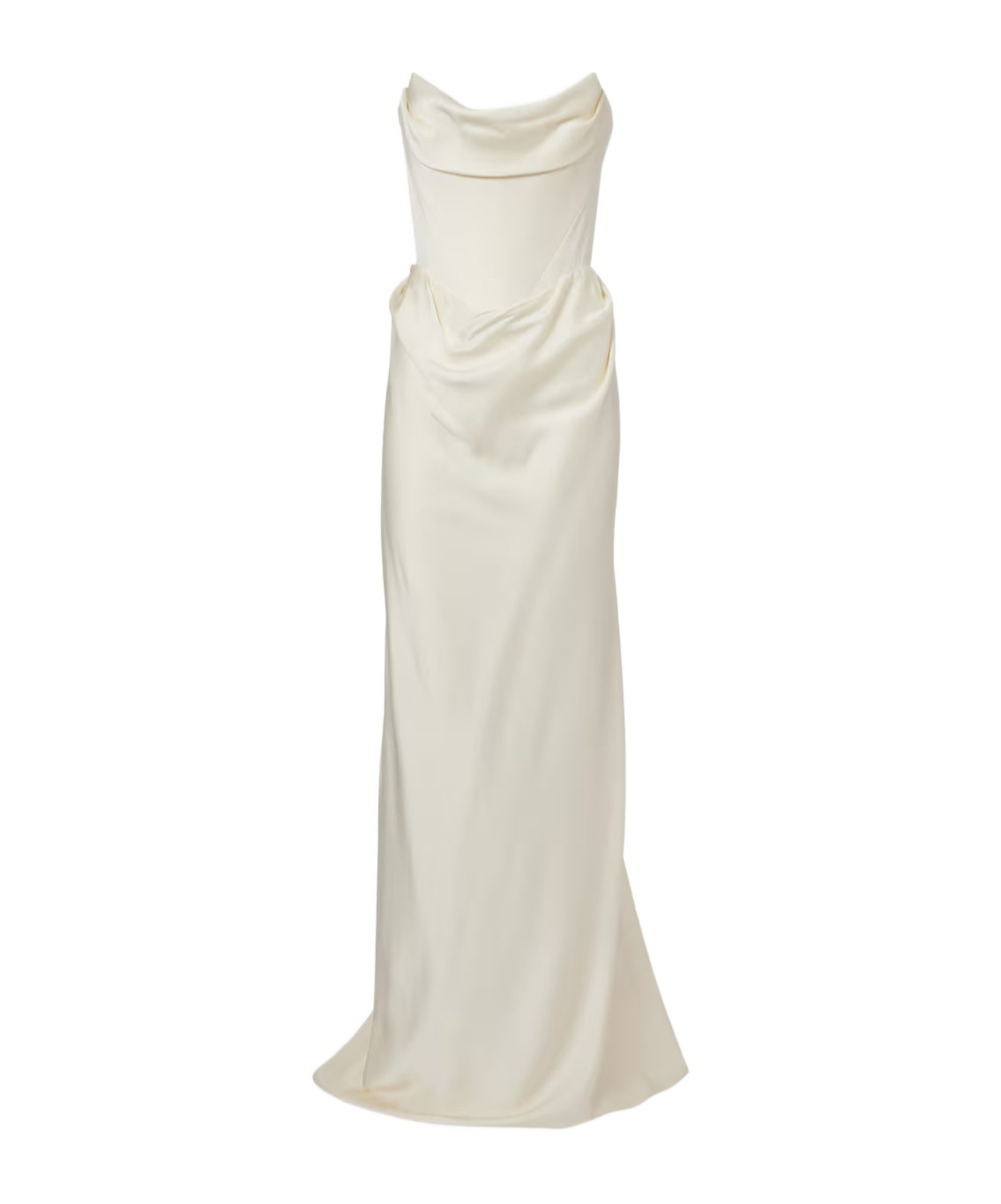 Vivienne Westwood Bridal Galaxy Crepe Satin Corset Gown In White