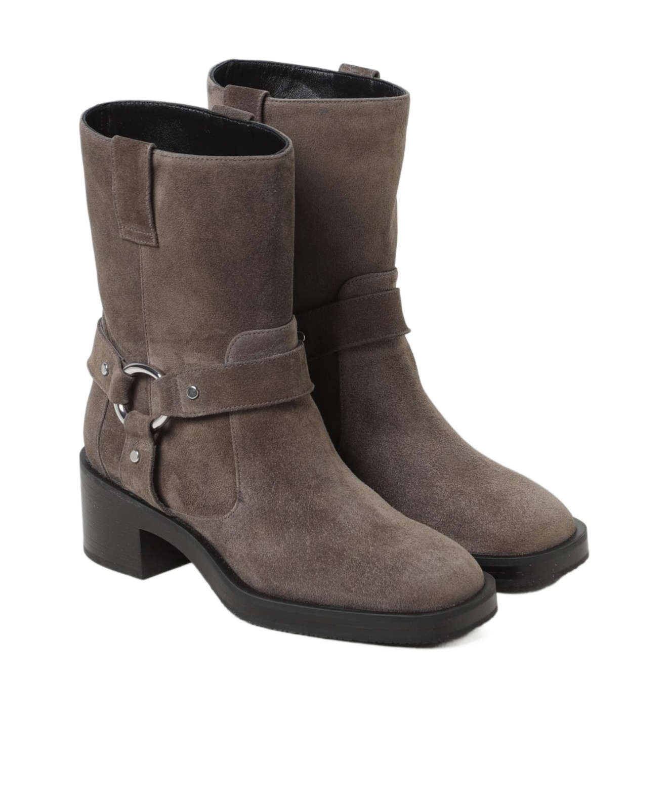 Shop Stuart Weitzman Round-head Short Boots In Black