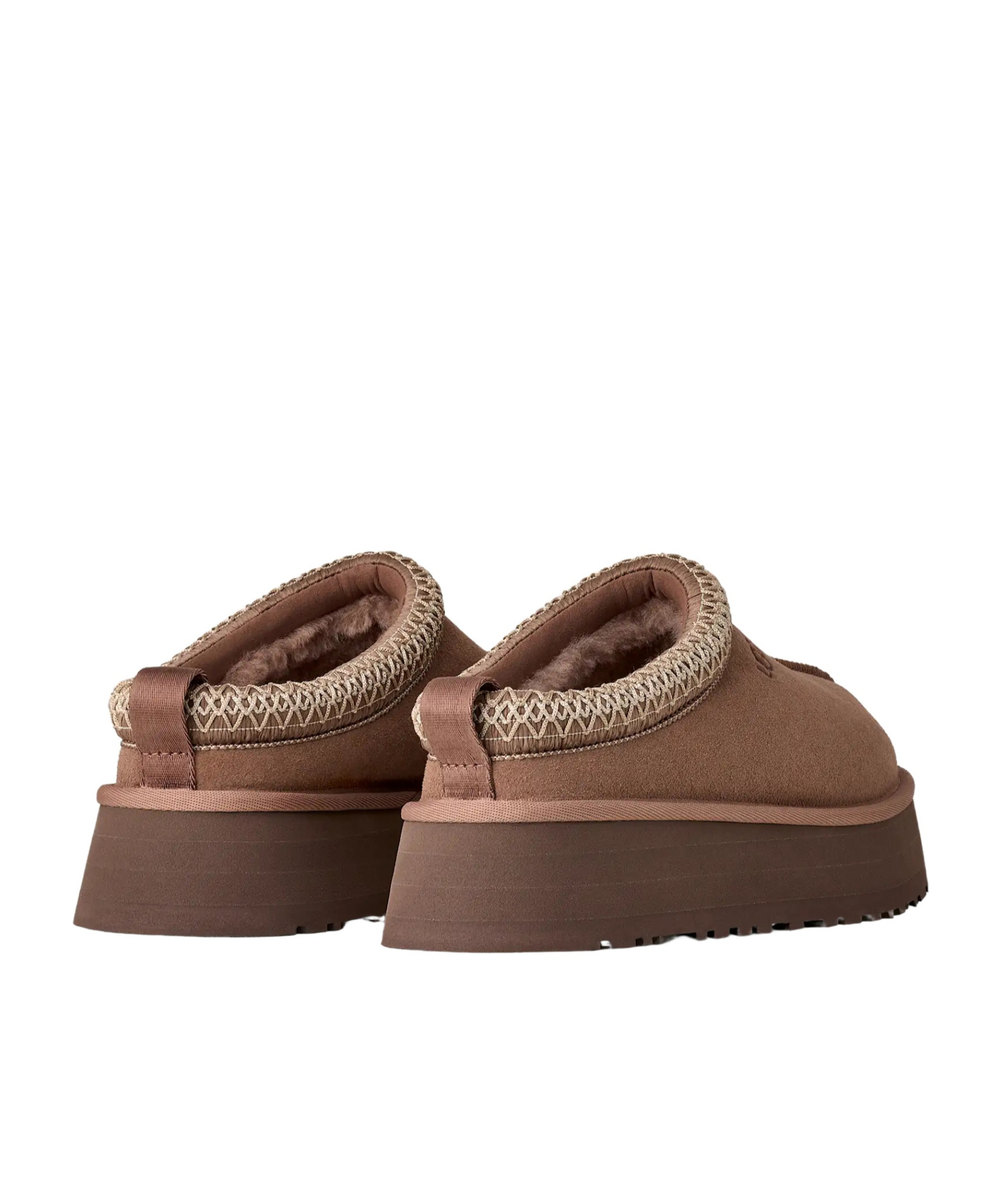 Ugg Tazz Braided-trim Slippers In Brown