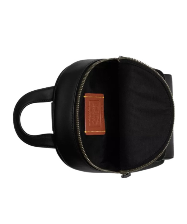Coach Small Turnlock Sling Pack In Signature Canvas In Black