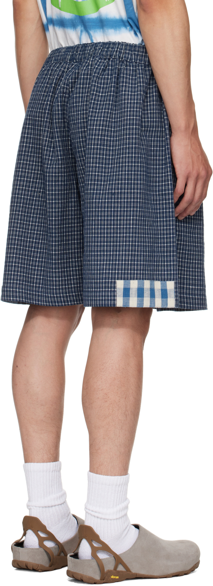 Story Mfg. Indigo Bridge Shorts In Blue