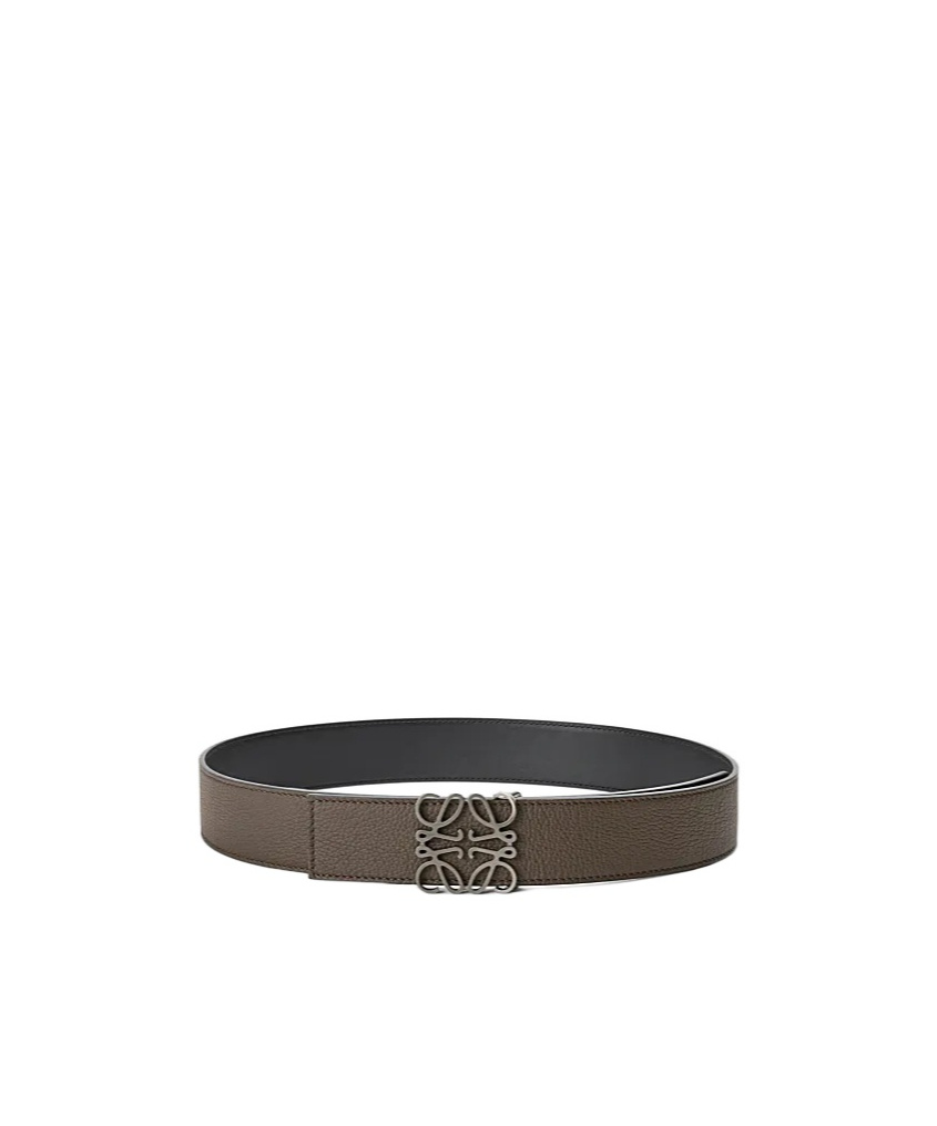 Loewe Reversible Anagram Belt In Soft Grained Calfskin And Smooth Calfskin
