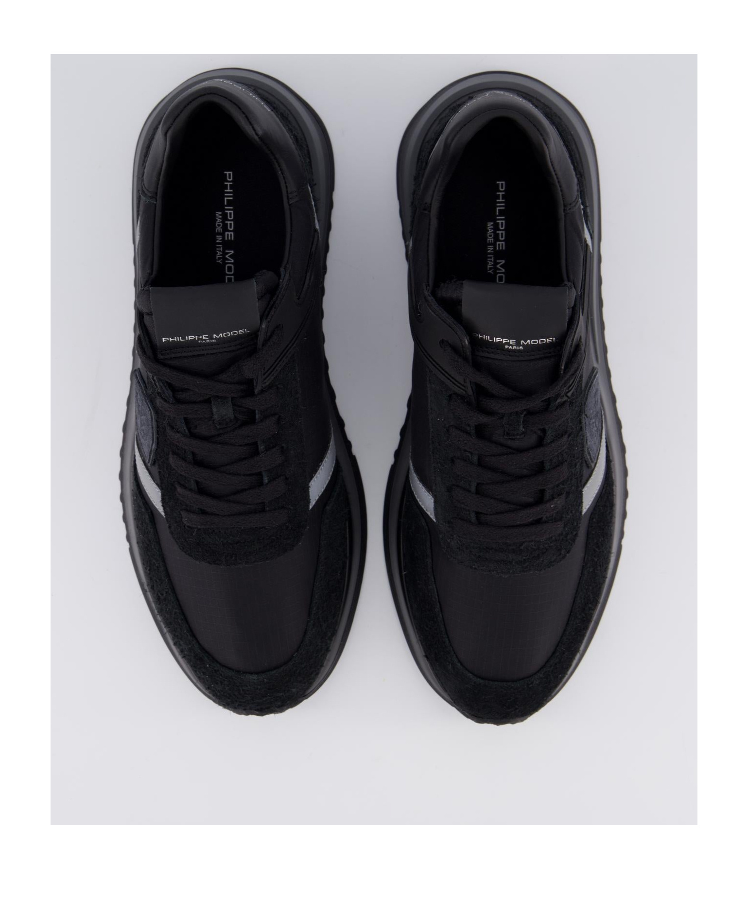 Philippe Model Laced Sneakers In Black