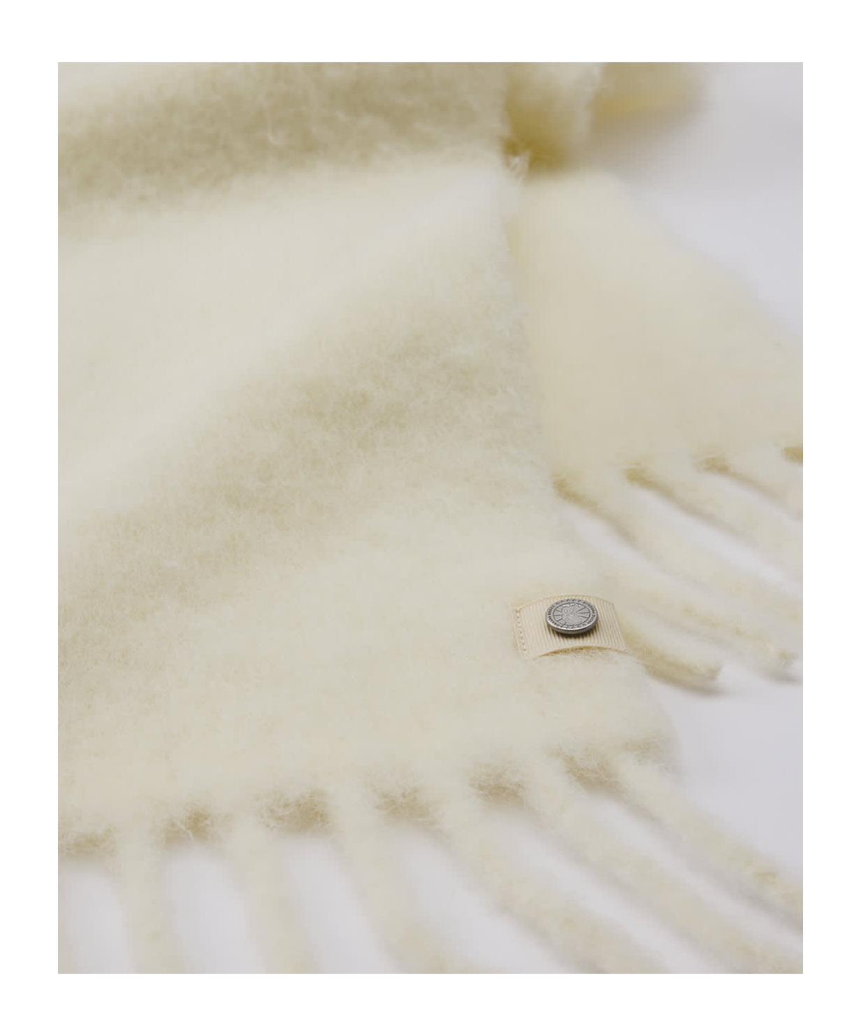 Shop Canada Goose Alpaca Scarf In White