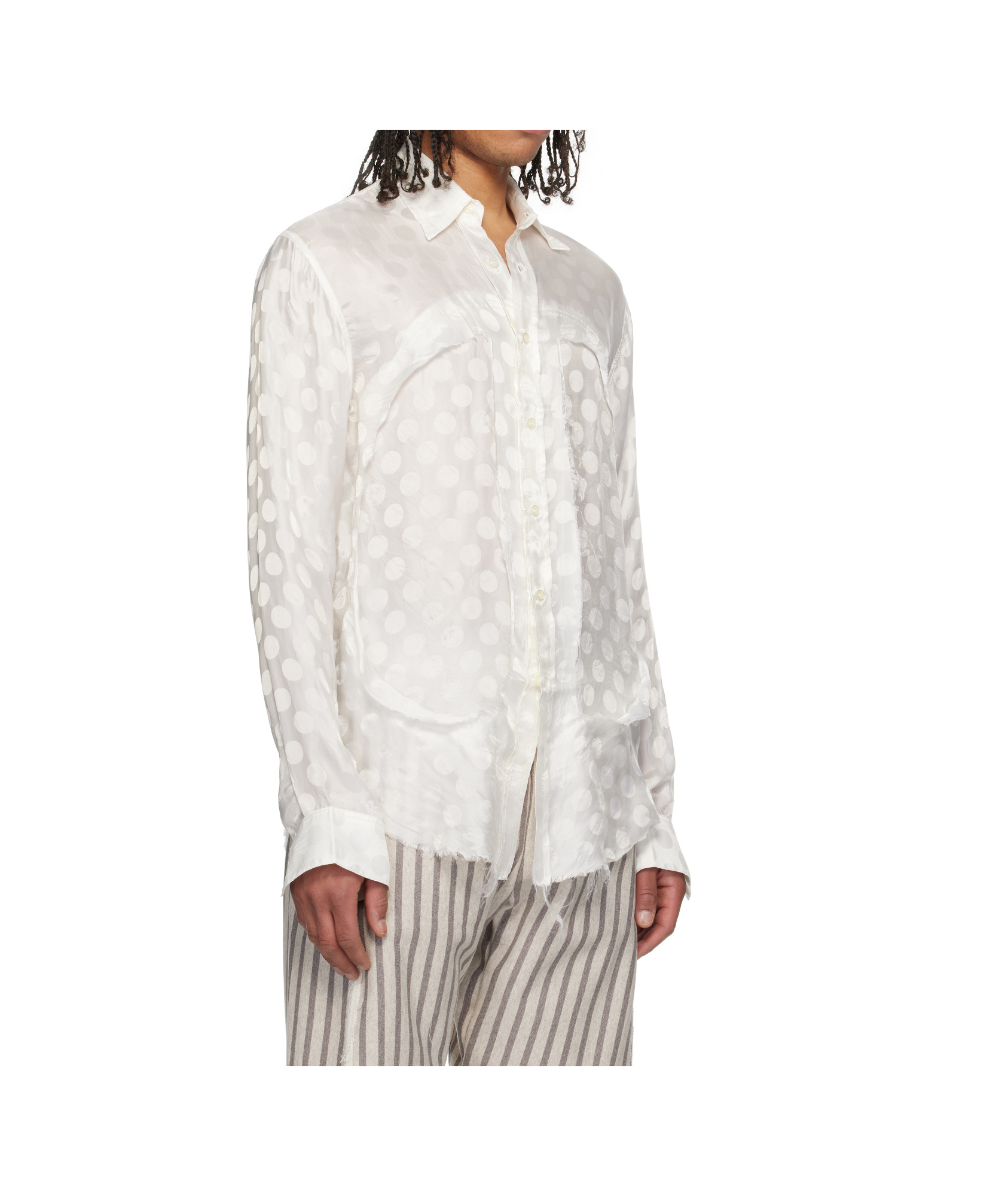 Edward Cuming Classic Lung Window Shirt In White