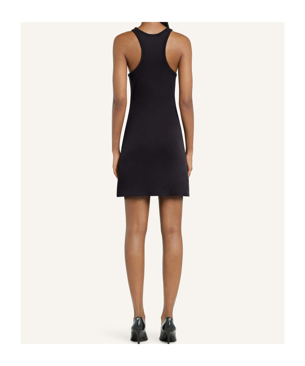 Shop Courrèges Sleeveless Dress In Black