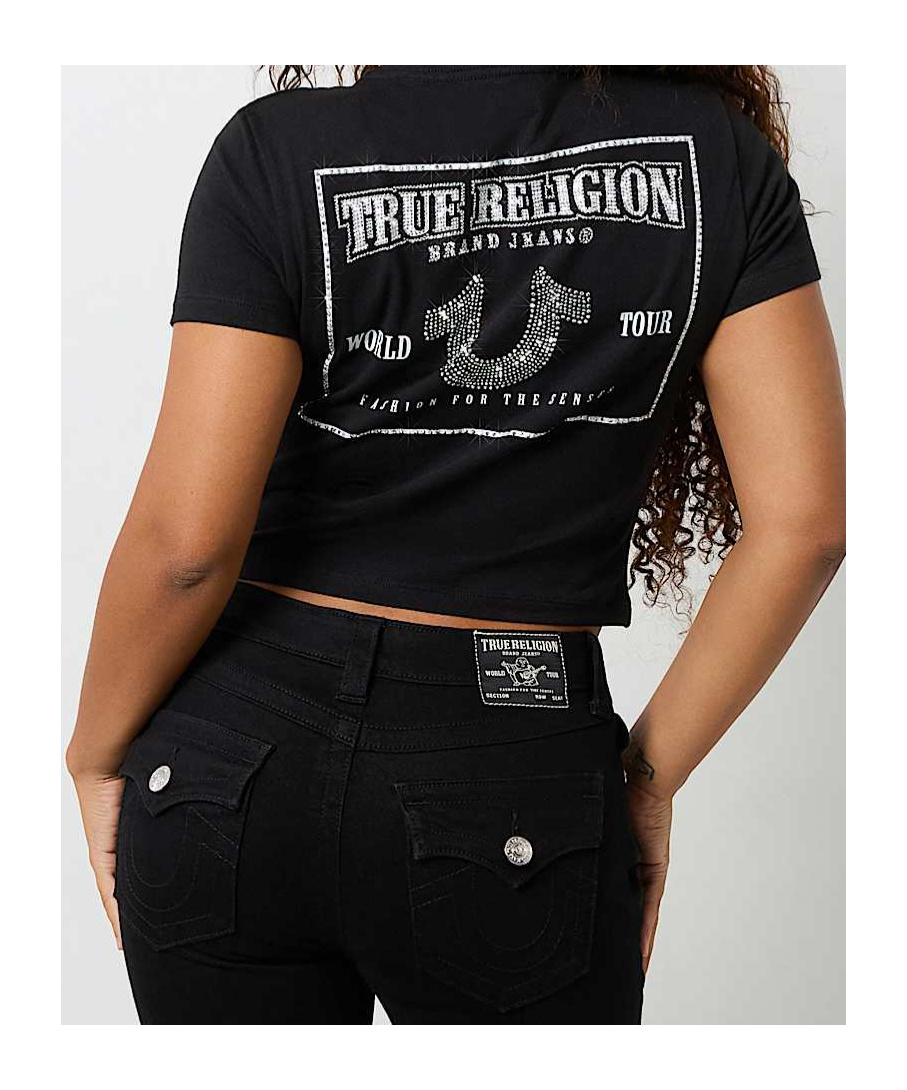 TRUE RELIGION CRYSTAL WORLD TOUR BABY TEE