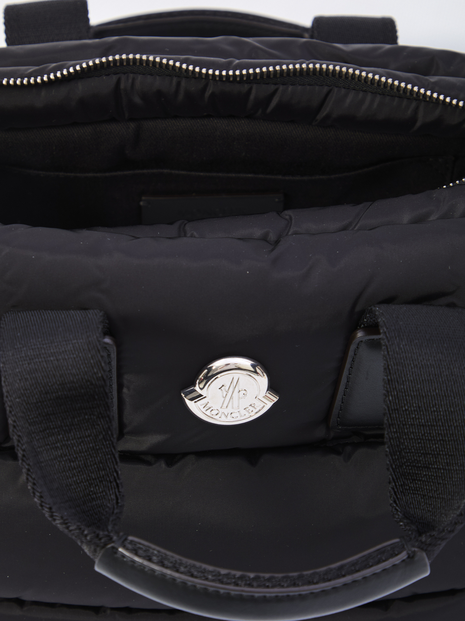Moncler Micro Shoulder Bag With Quilted Design And Removable Strap In Black