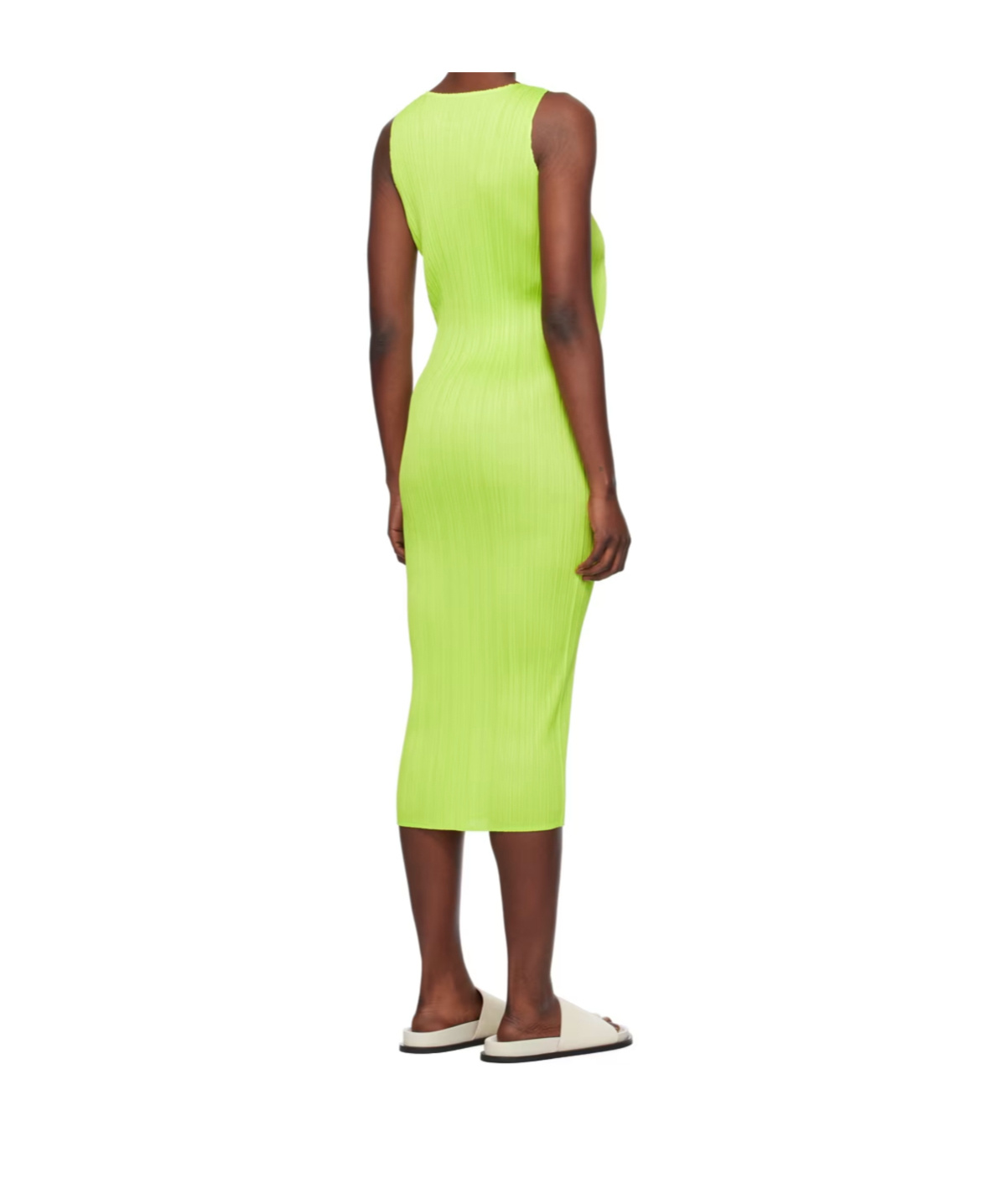 Issey Miyake Basics Dress In Green