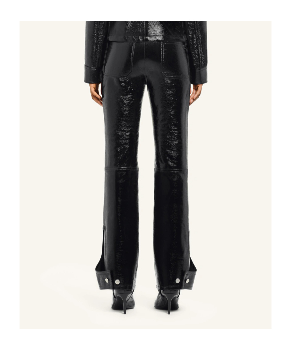 COURRÈGES REVERSED VINYL TROUSERS