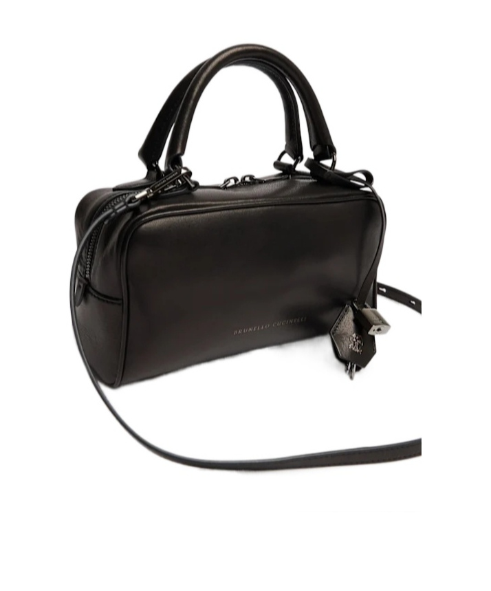 BRUNELLO CUCINELLI LOGO DETAILS HANDBAG 