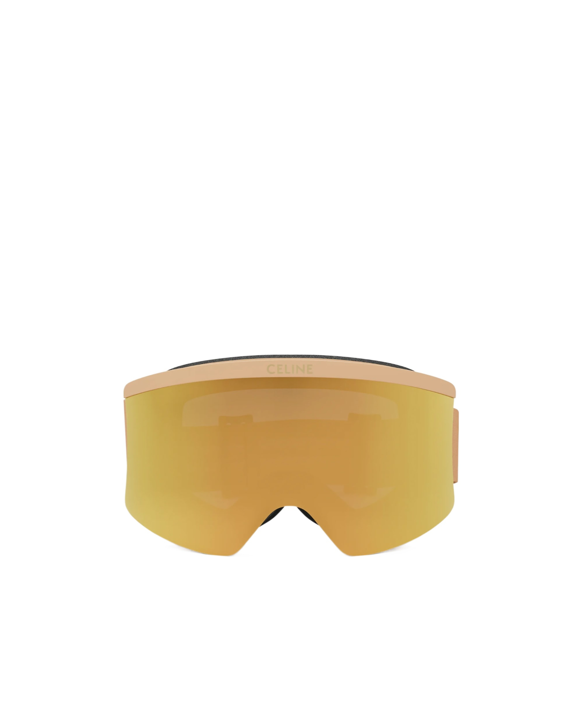 Celine Monochrome Logo-print Ski Goggles In Yellow