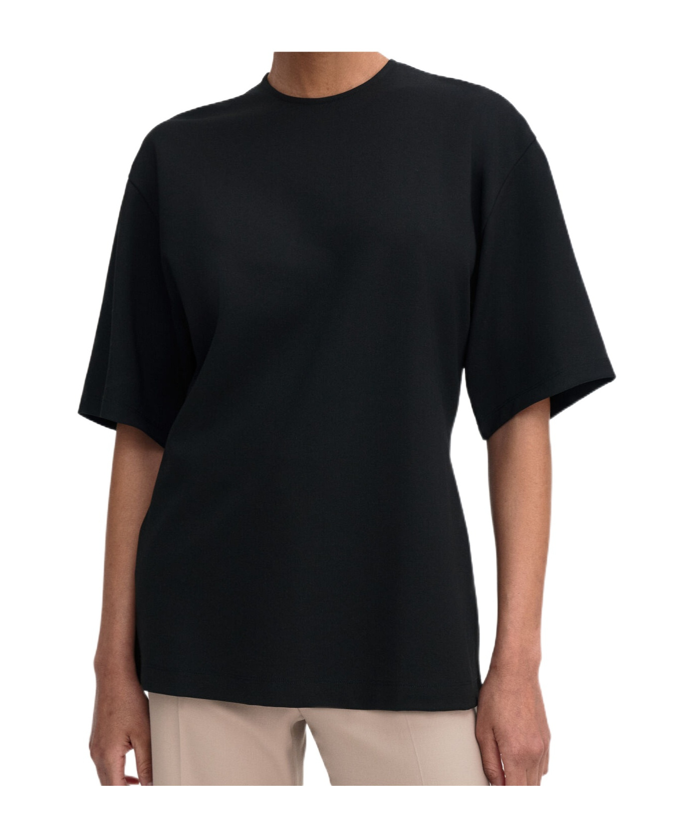 Filippa K Heavy Jersey Oversized Top In Black