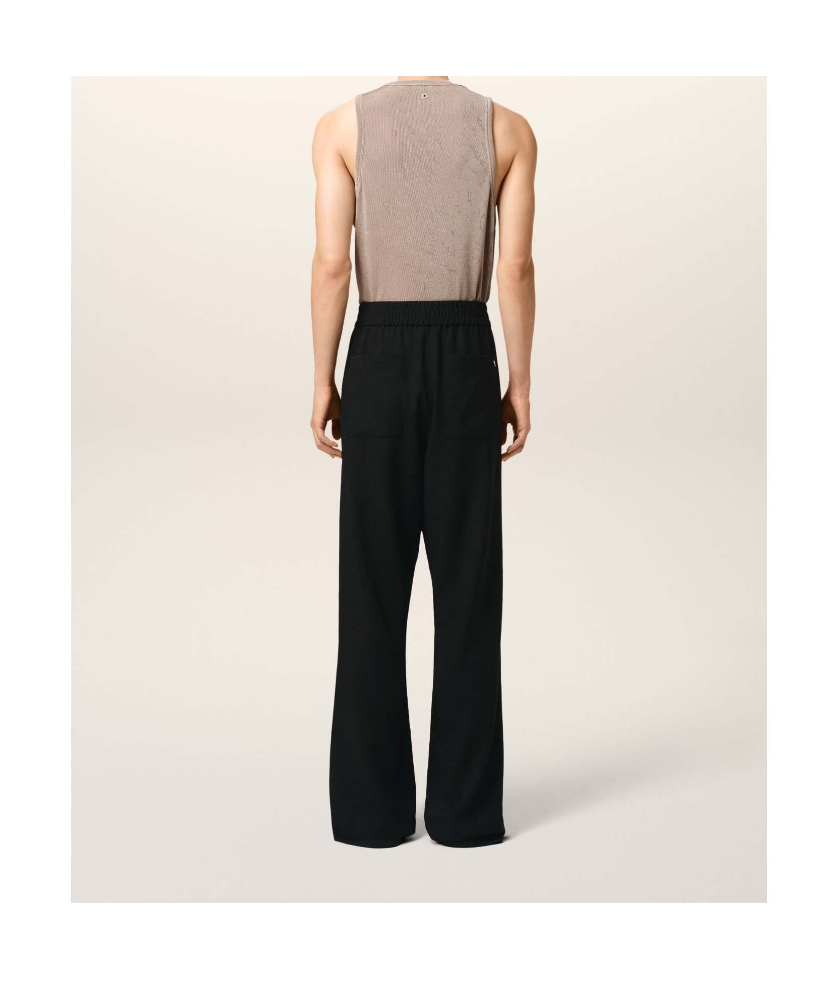 AMI ALEXANDRE MATTIUSSI AMI STRAIGHT FIT ELASTICATED TROUSERS 