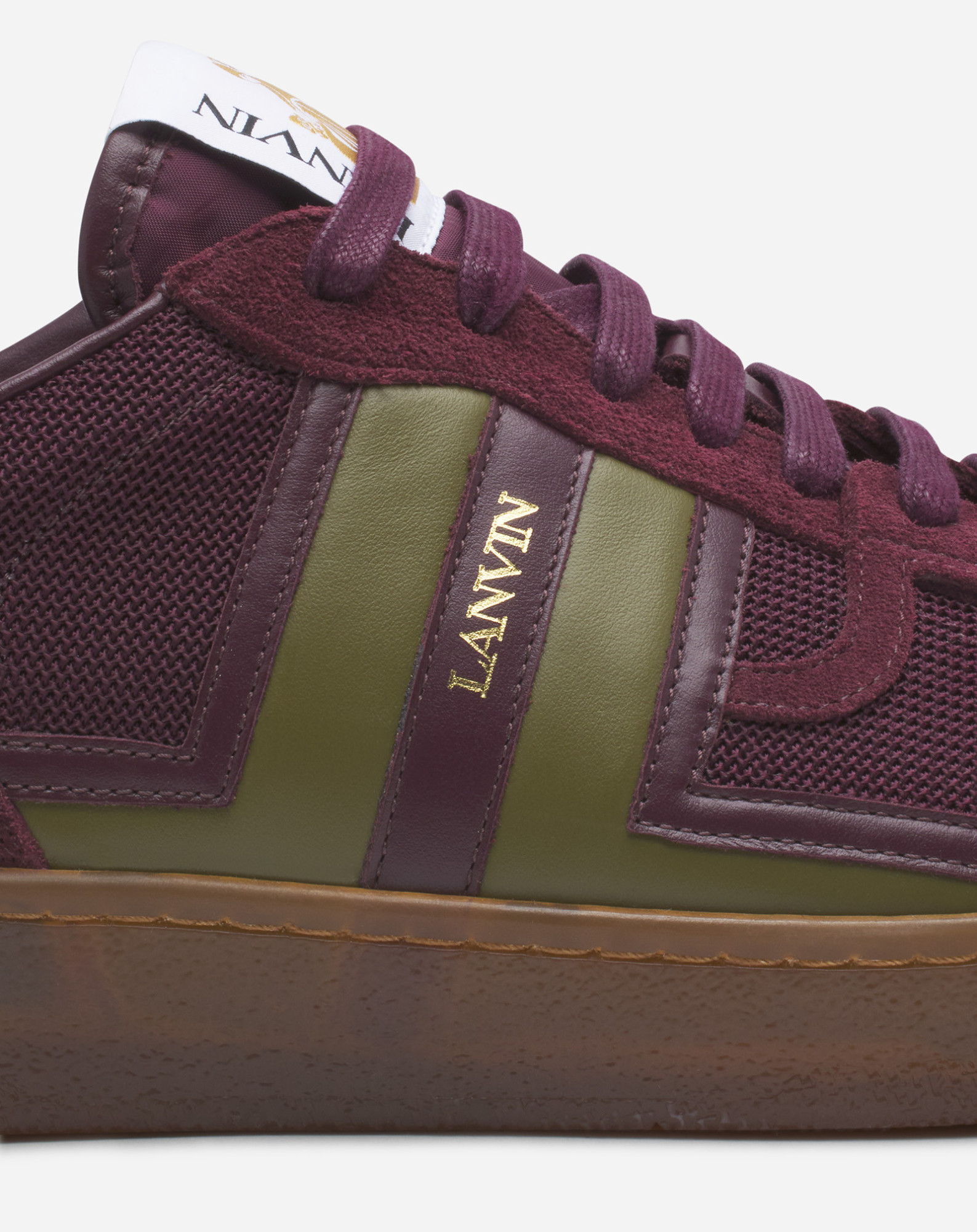 Lanvin Clay Sneakers With Translucid Sole Shoes In Brown