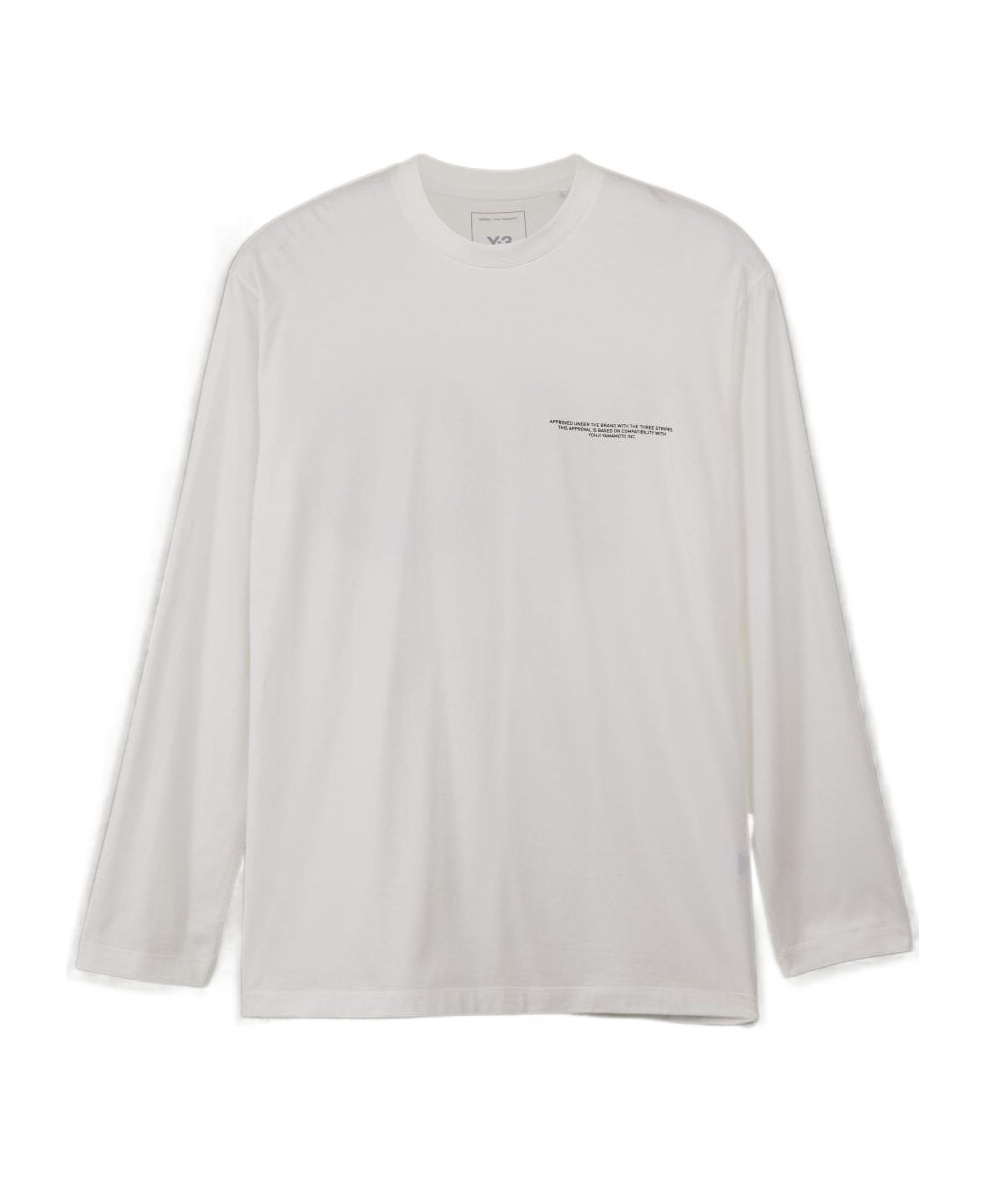 Y-3 Reflective Logo T-shirt In White