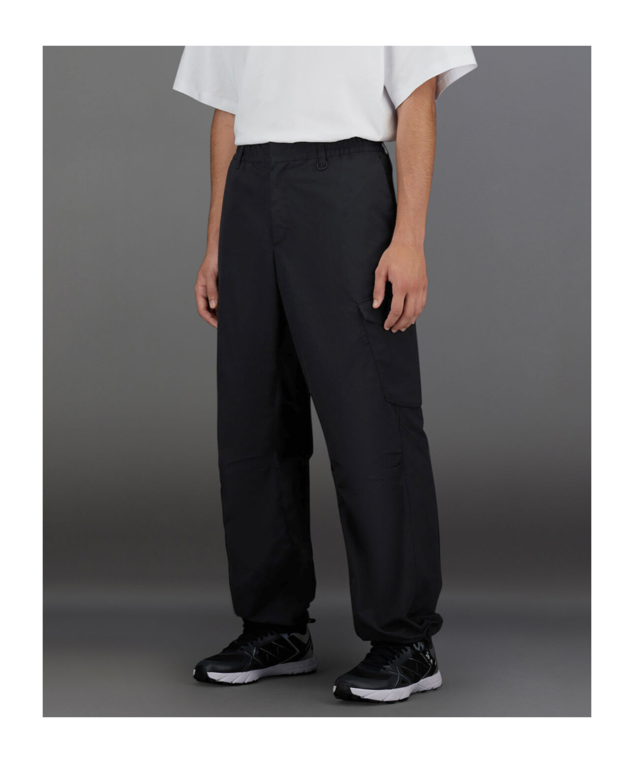 Herno Laminar Cargo Trousers In Tech-poplin In Black