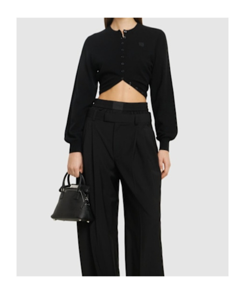 ALEXANDER WANG CARDIGAN WITH SLIT AND HEM
