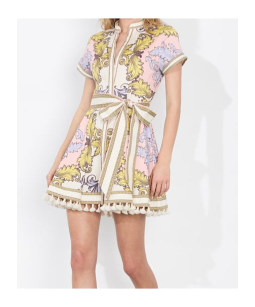 Alice And Olivia Lucy Mini Shirt Dress In Daydreaming And Homesickness