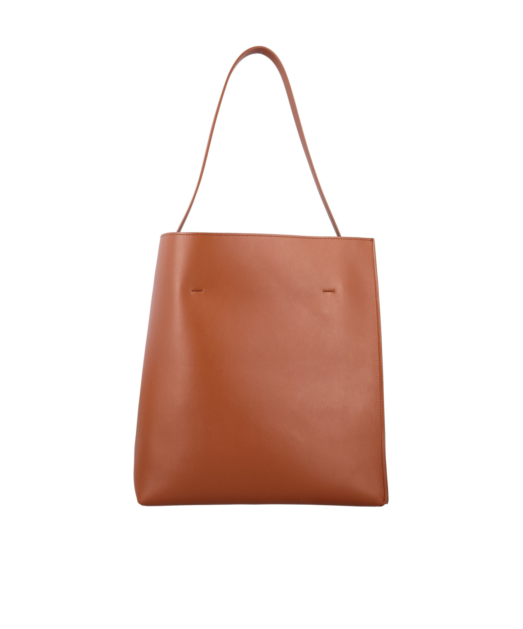 Marni Tote Bag With Elegant Lettering And Sophisticated Design In Brown