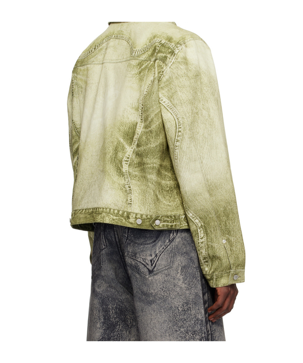 Shop Camperlab Long-sleeved Denim Coat In Nude