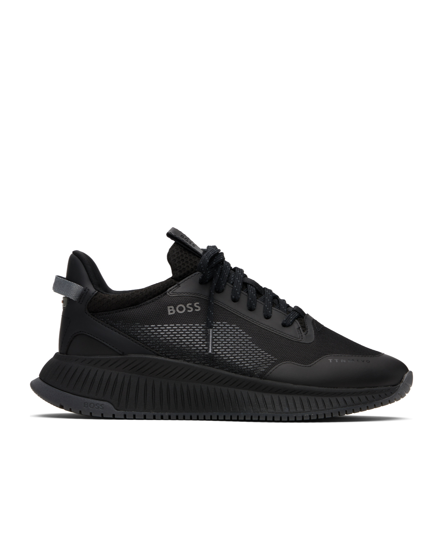 Hugo Boss Lace-up Sneakers In Black