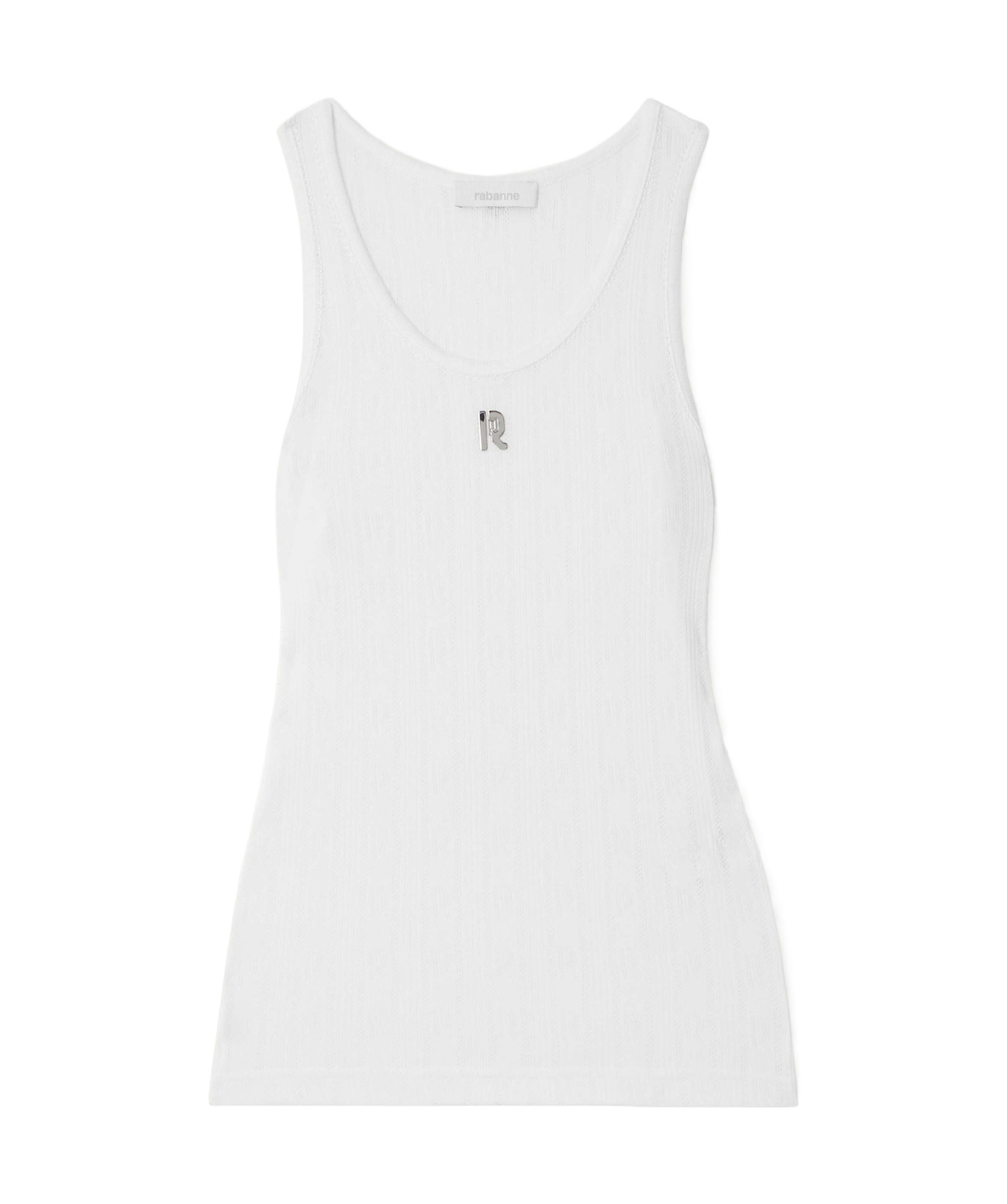 RABANNE LOGO-PLAQUE TANK TOP
