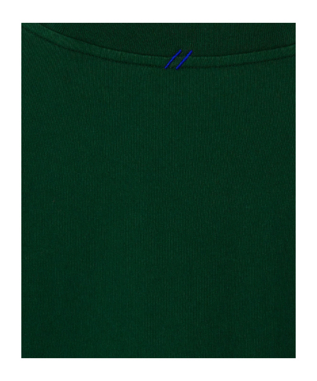 Burberry Ekd Logo-patch Jersey T-shirt In Green