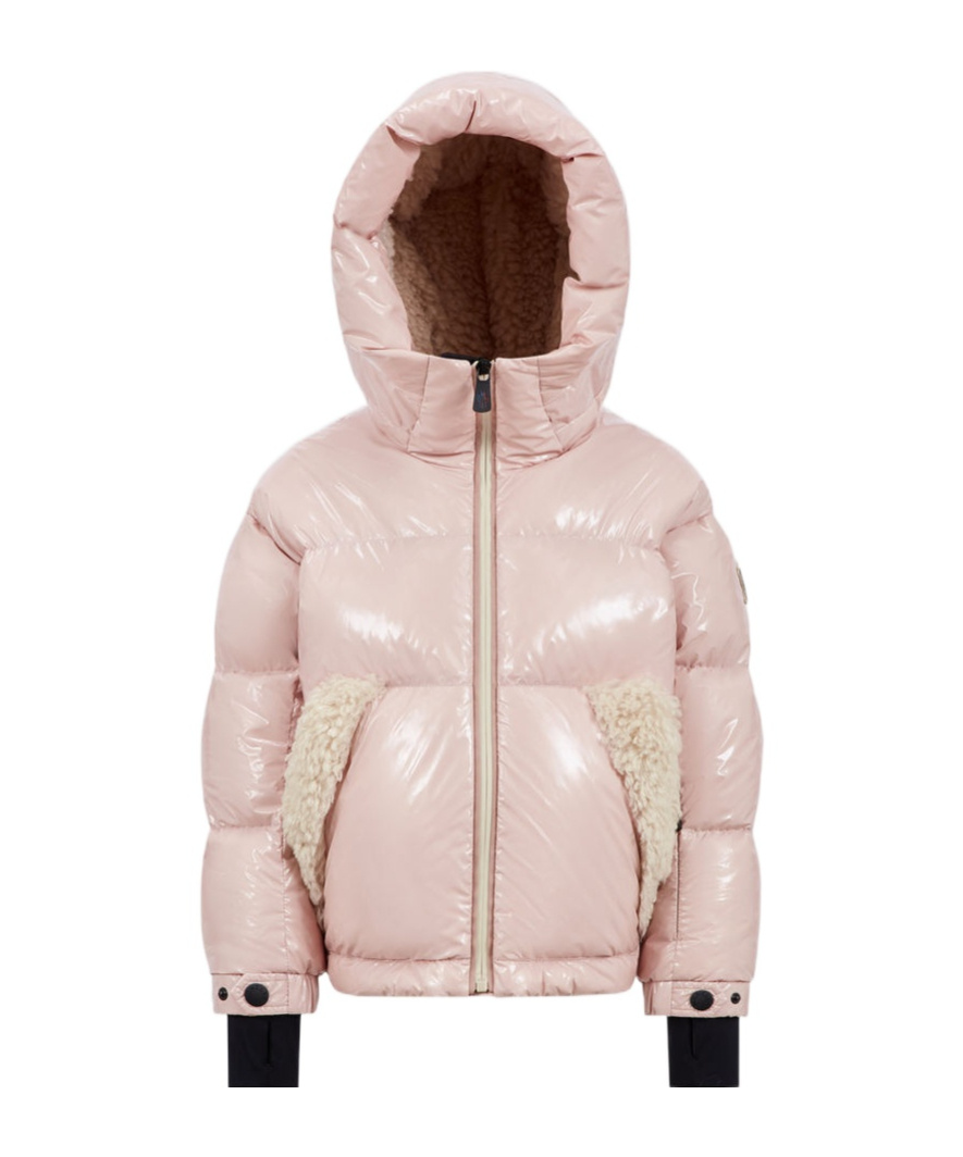 Moncler Auron Down Jacket Pink In Pink