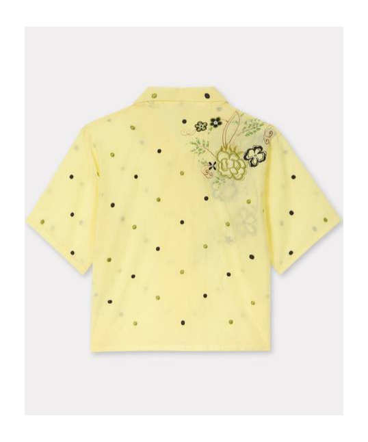 Kenzo Short-sleeved Shirt In Yellow