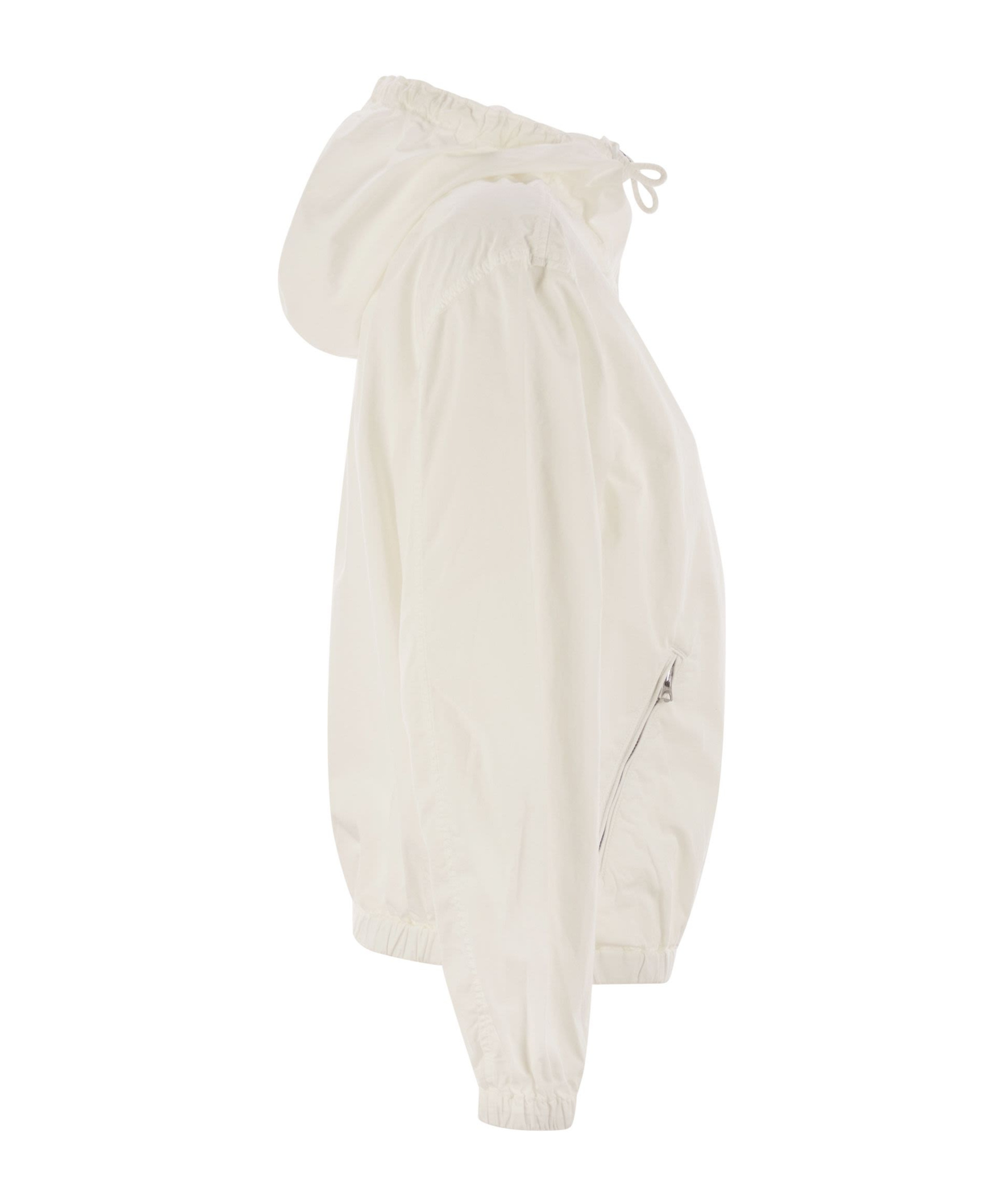Polo Ralph Lauren Twill Jacket With Hood In White