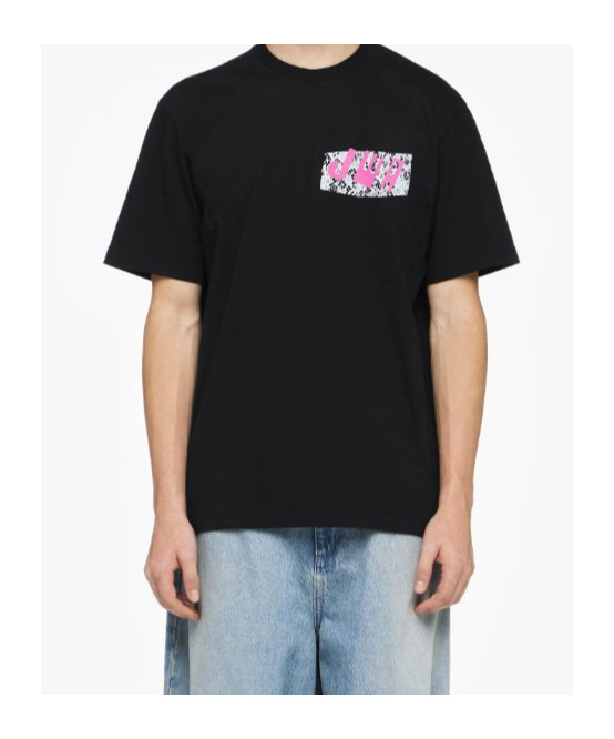 Jw Anderson Jwa Lace Trim T-shirt In Black