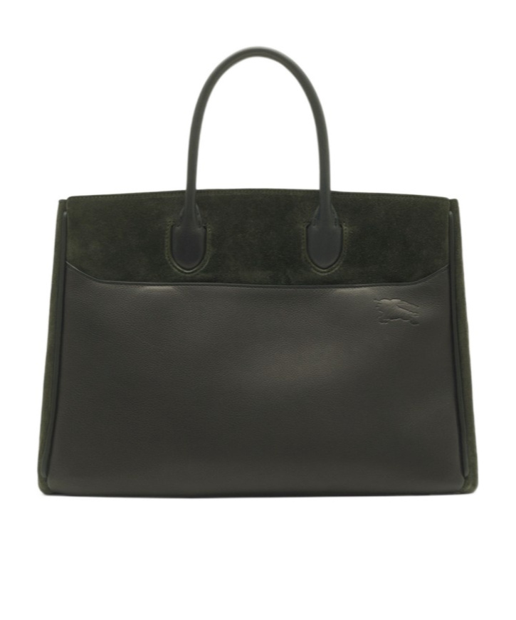 Burberry Rocking Horse Small Tote Bag In Black