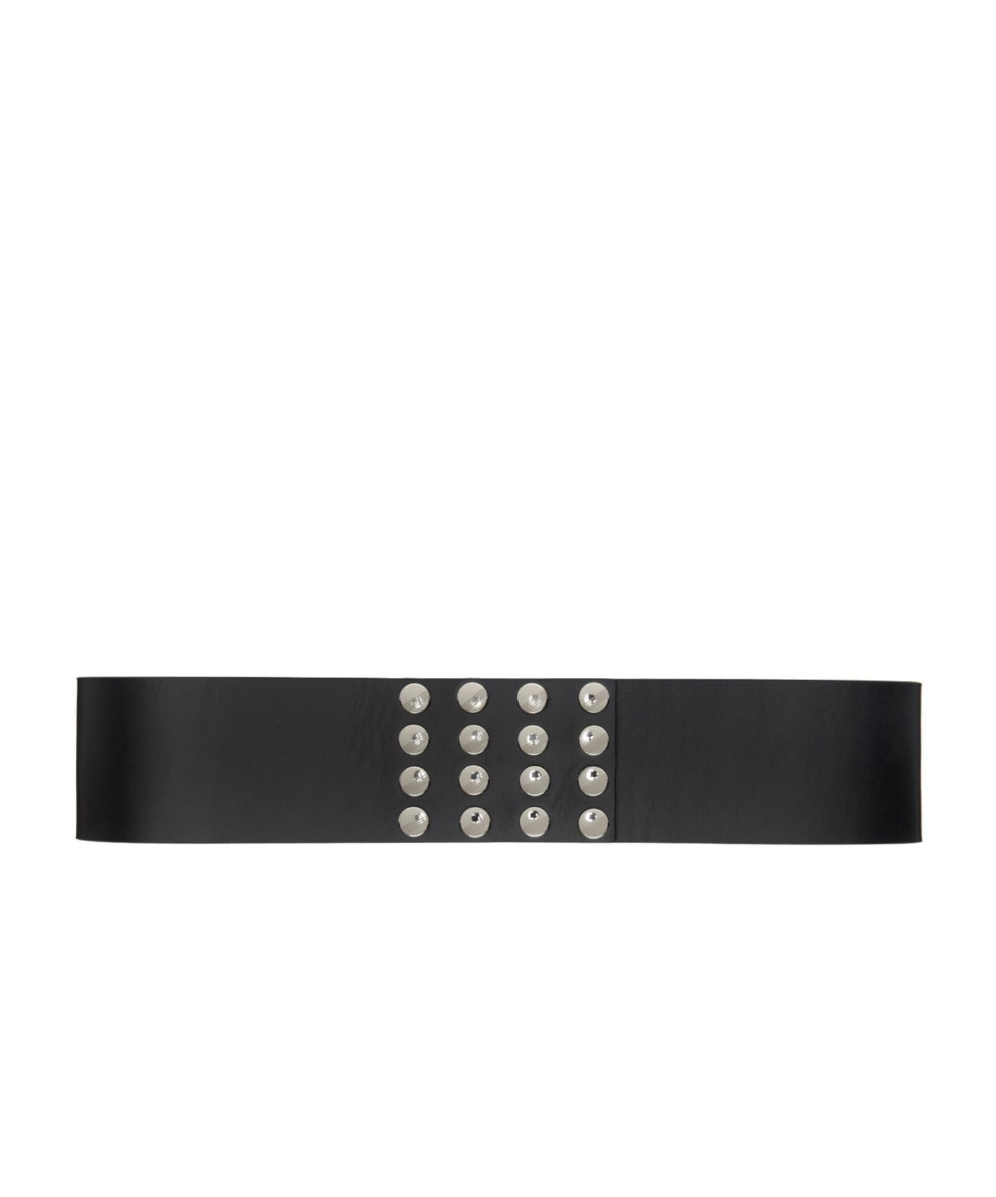 Attico Leather Belt In Black