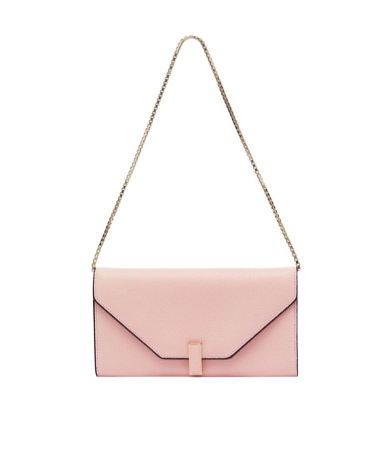 Shop Valextra Iside Chain-strap Leather Bag In Pink