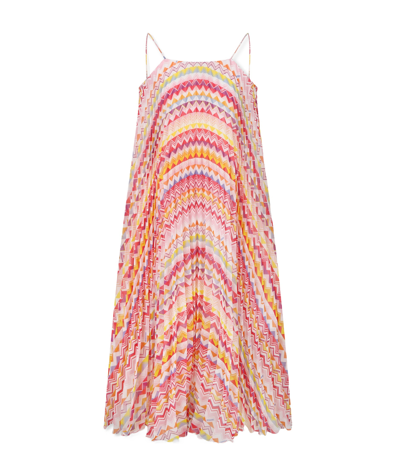 Missoni Pleated Dress In Pink