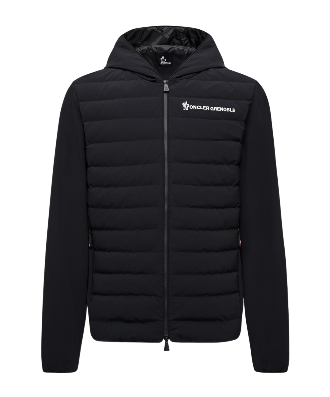 Moncler Hooded Quilted Nylon Down Outerwear In Black
