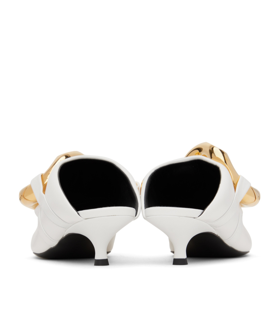 Jw Anderson Pointed Muller Heels In White