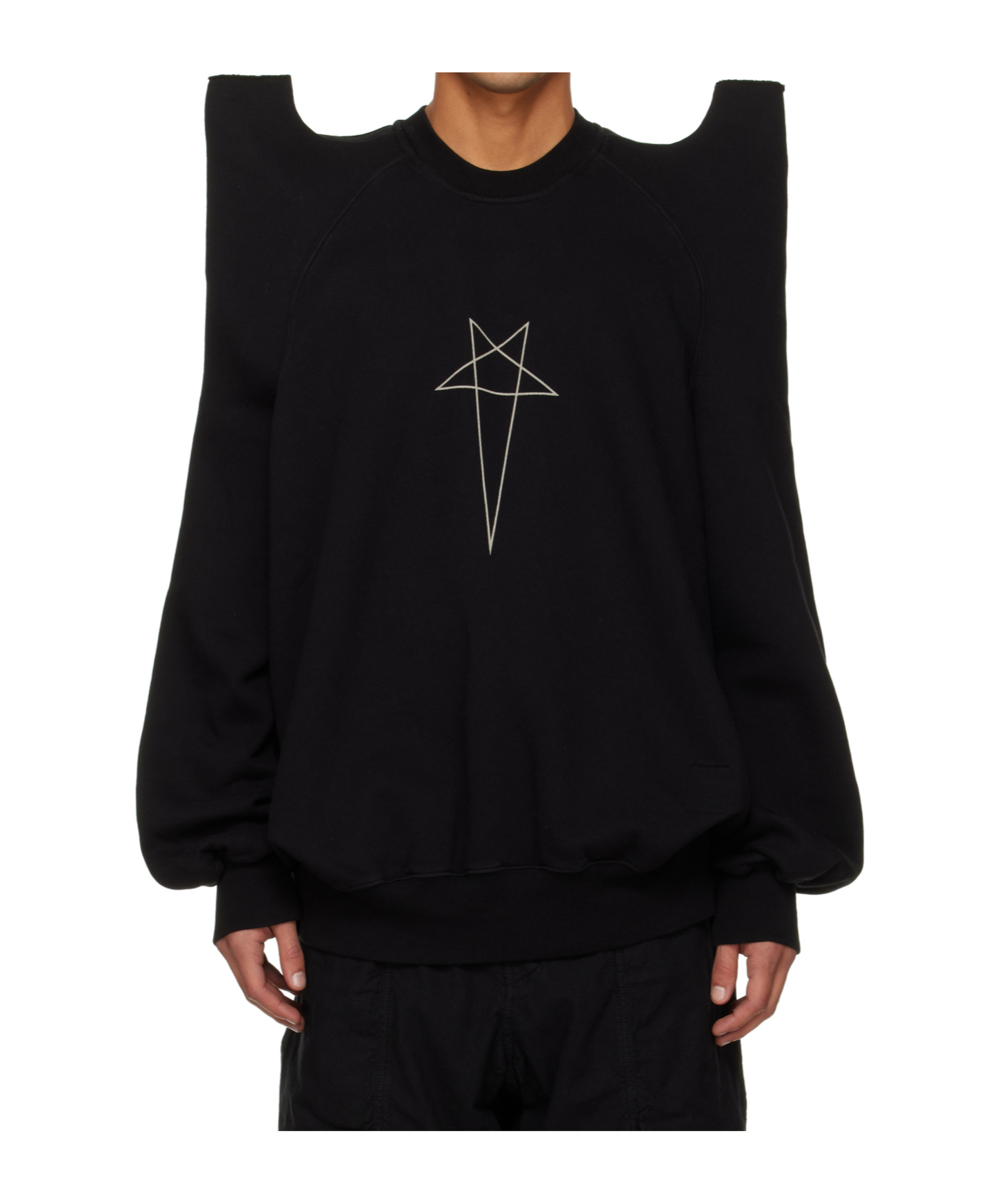 Rick Owens Drkshdw Concordians Tecsweat Pullover In Black