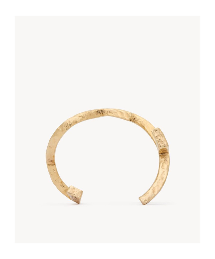 Saint Laurent Cassandre Cuff In Metal
