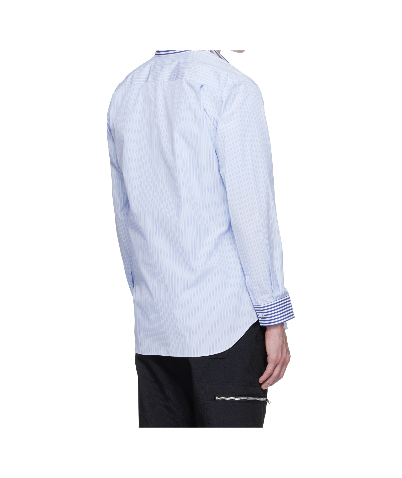Comme Des Garçons Striped Long-sleeved Shirt