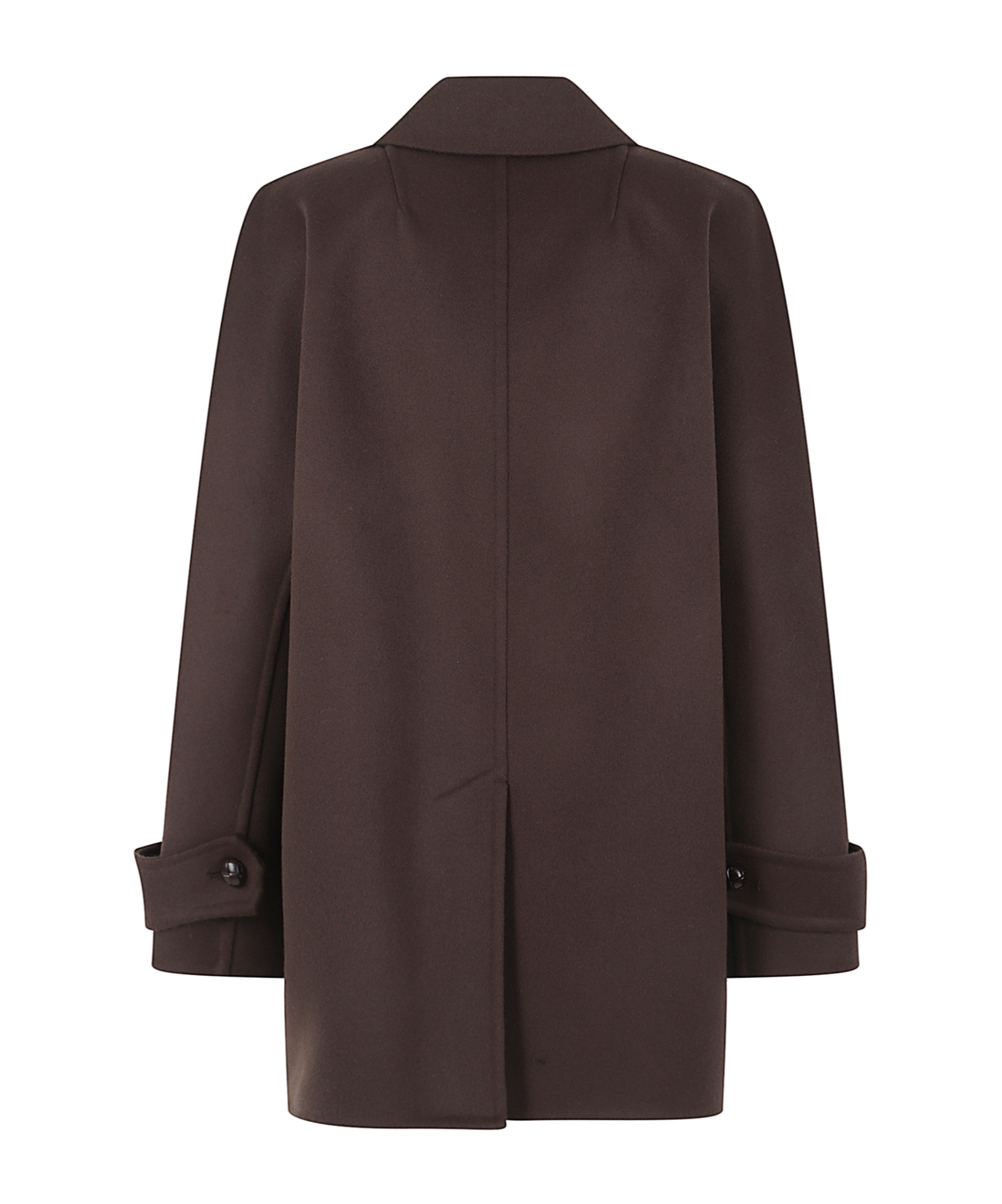 Ermanno Scervino Double-breasted Coat In Brown