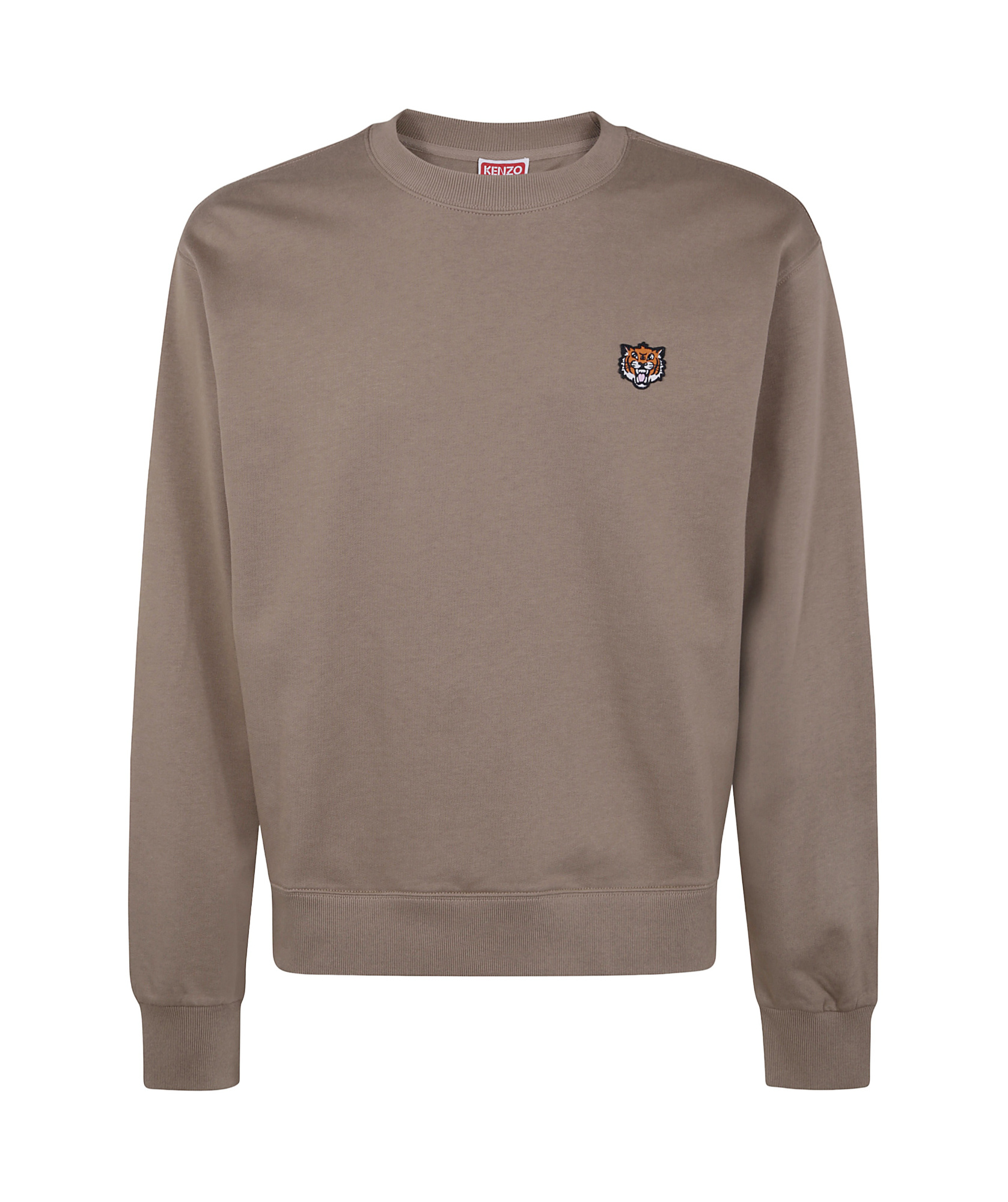 Kenzo Long-sleeved Sweater In Gray