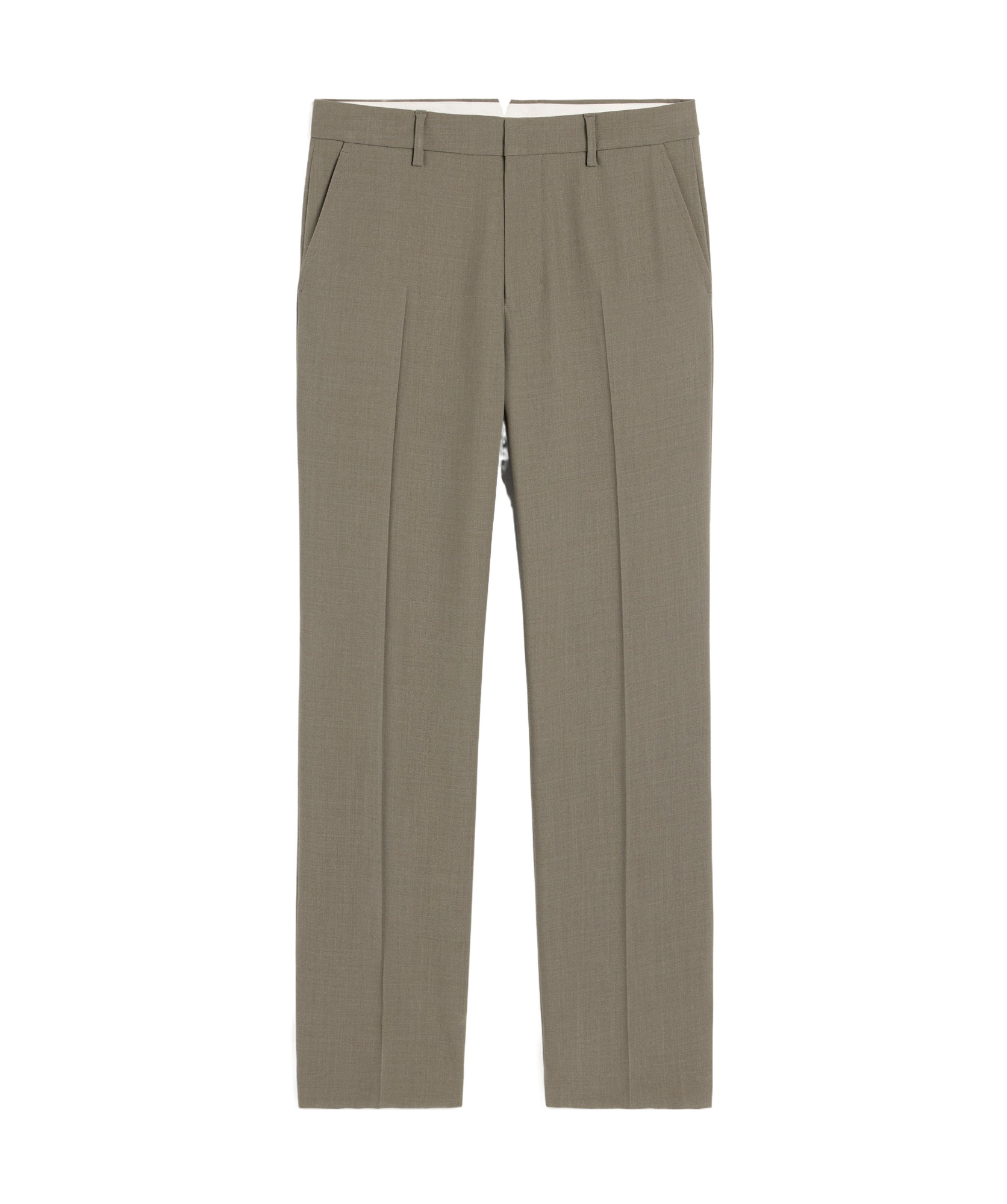 AMI ALEXANDRE MATTIUSSI STRAIGHT WOOL CASUAL PANTS 