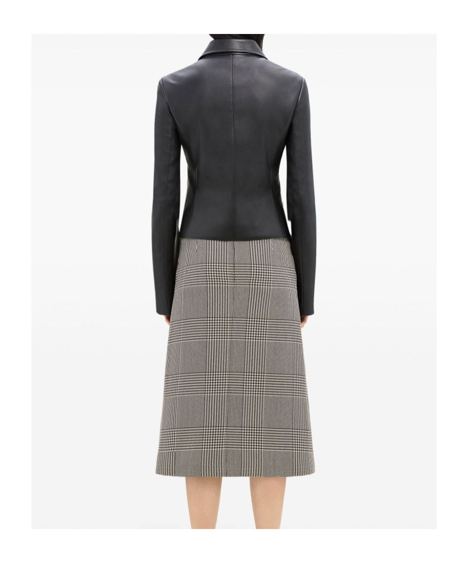 Courrèges Lambskin Blazer Zip Pockets In Black