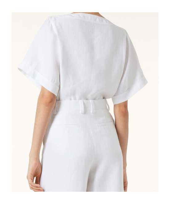 Loro Piana Assen Short-sleeve Antiqua Linen Shirt In White